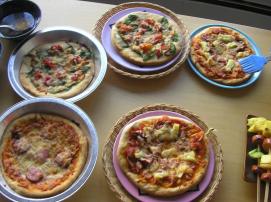 Personal pizza pies