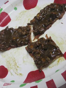 Chocoalte covered bacon
