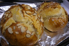 Loaves of cardamom bread